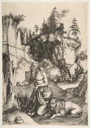 Saint Jérôme pénitent dans le désert